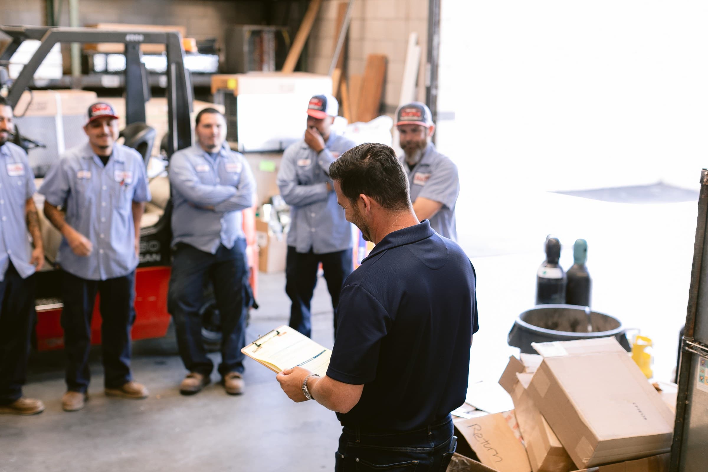TradeBuilt — contractor team briefing